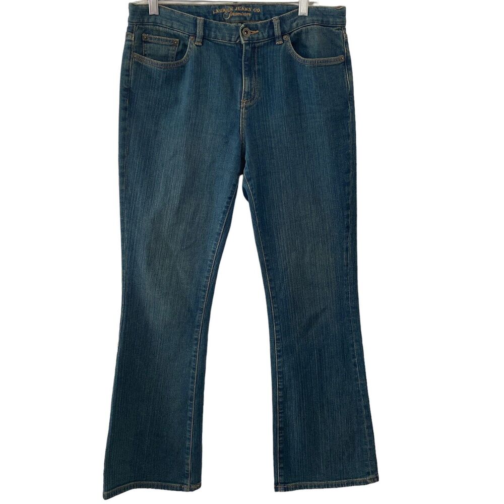 Vintage Lauren Jeans Co Womens 10P Dark Wash Blue Stretch